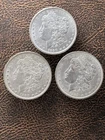 1888, 1889 & 1890 MORGAN SILVER DOLLARS, 3 Silver Dollars, Free Shipping