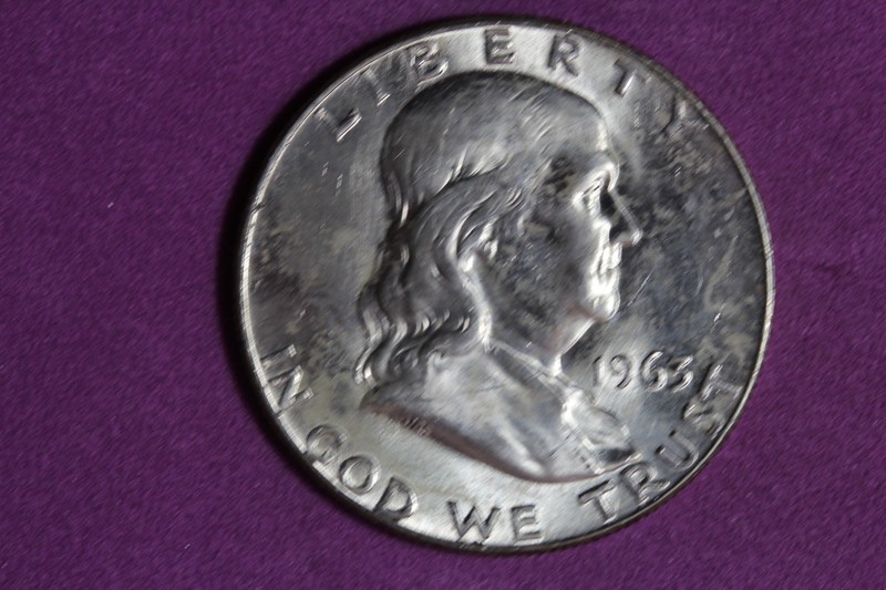 ESTATE FIND 1963 - D FRANKLIN HALF DOLLAR!!  #N08442