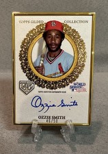 2025 Topps Gilded Champions Auto Ozzie Smith #GCH-OS 46/50 Cardinals HOF ON CARD