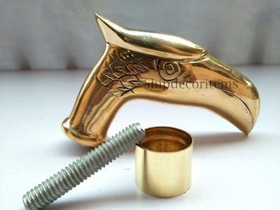Eagle Head Cast Brass Outside handle Solid Vintage Cane Walking Stick Handle