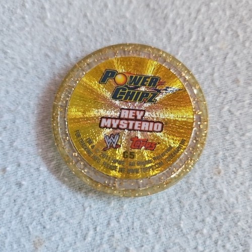 2011 Topps WWE Power Chipz lámina de oro Rey Mysterio - Imagen 2 de 2