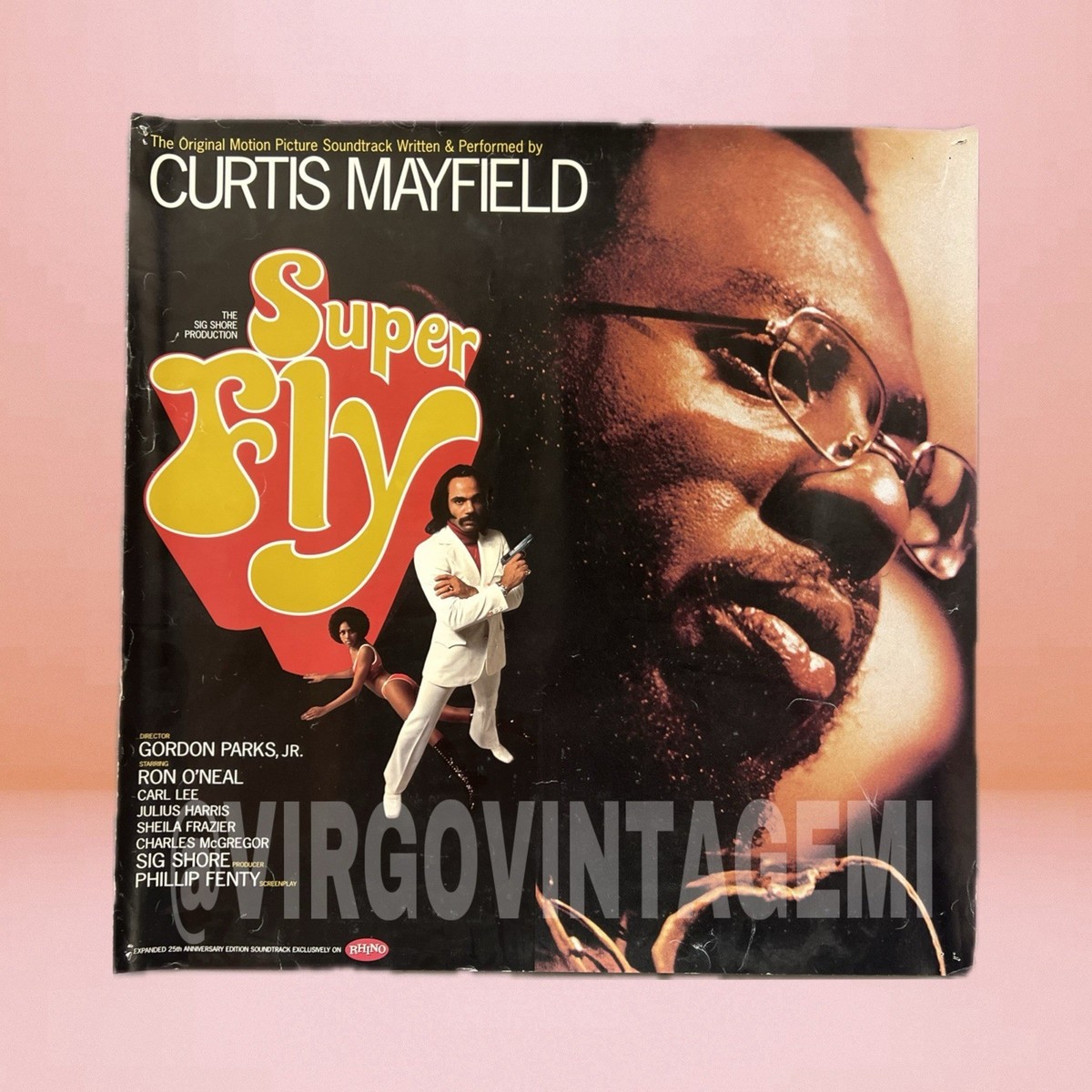SUPERFLY POSTER ポスター curtis mayfield レア Curtis Mayfield “Superfly” 25th Anniversary Soundtrack Promotional