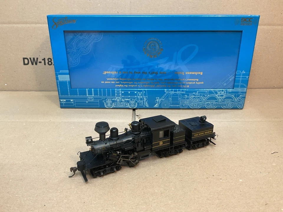 BACHMANN SPECTRUM HO SCALE STEAM LOCOMOTIVE 3 TRUCK CLIMAX CASS SCENIC DCC SOUND - Image 4 of 4