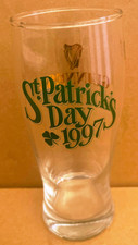 Guinness St Patrick’s Day Pint Beer Glass from 1997 ~Excellent Condition
