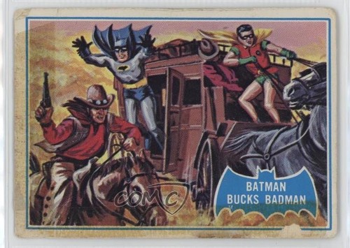 1966 OPC Batman Blue Bat #31B Batman Bucks Badman
