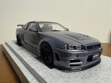 MOTORHELIX 1/18 Nissan Skyline GT-R Nismo BNR34 CRS Gunmetal Minicar
