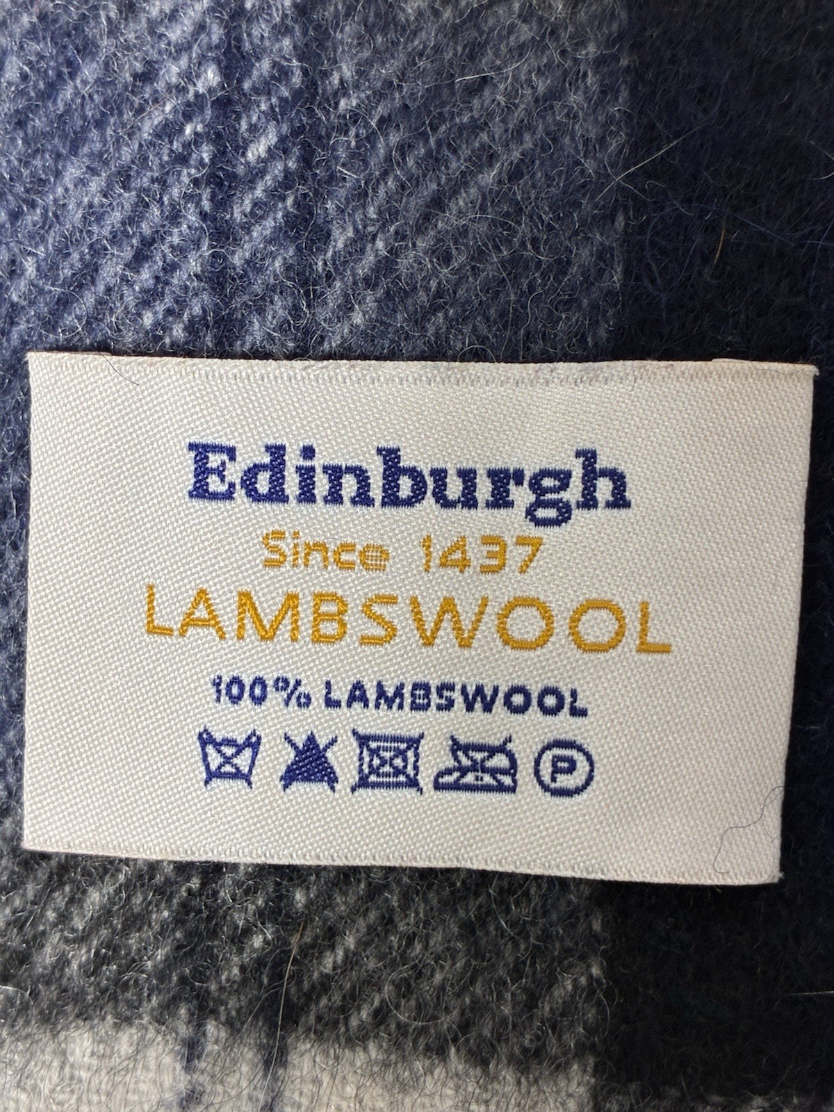 edinburgh Scarf Wide rectangular 100% Lambswool B… - image 2