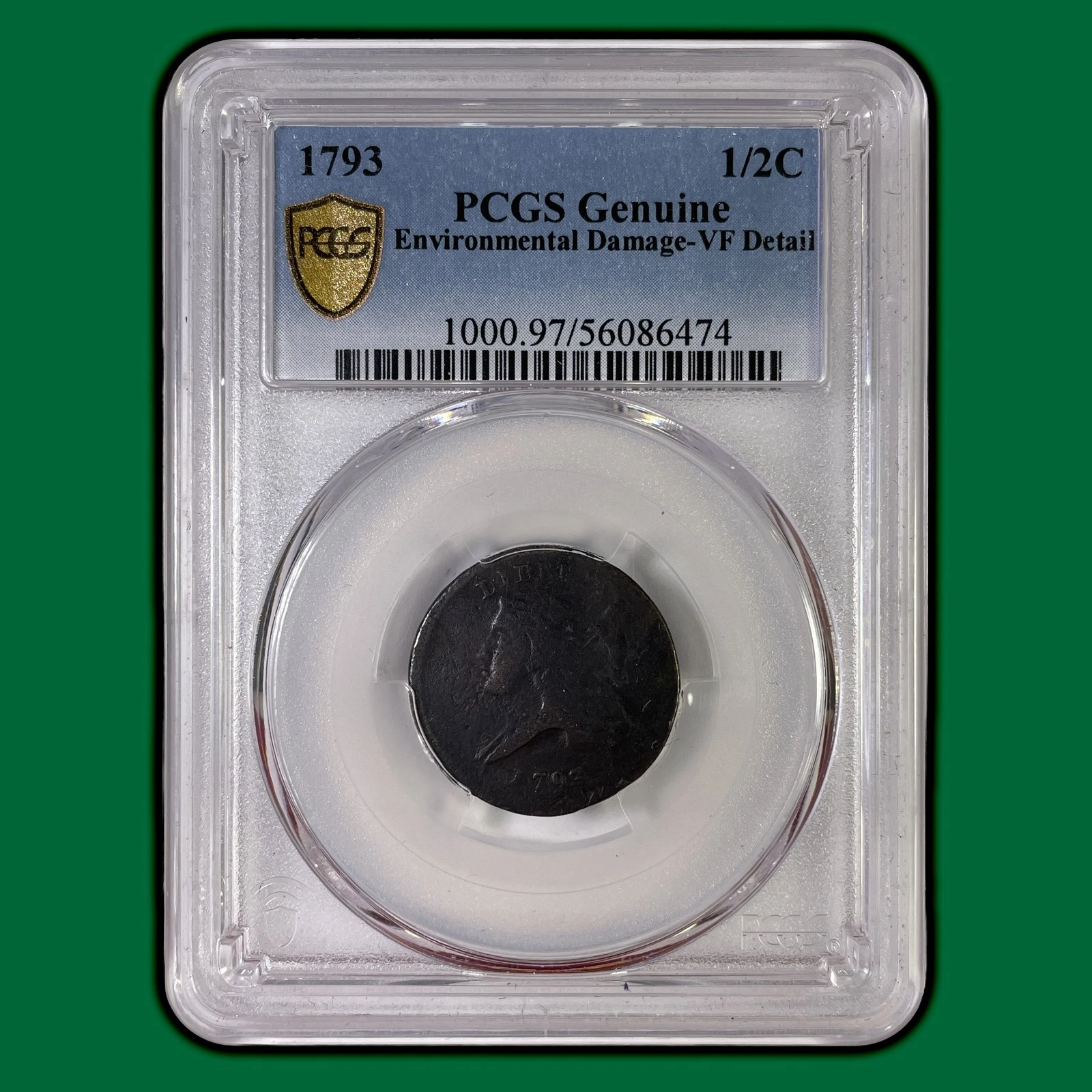 1793 Liberty Cap Half Cent Very Fine PCGS VF Coin, Details #36343