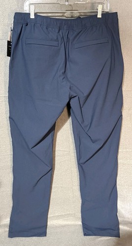 01.Algo WarpTech Performance Commuter Pants NWT Navy Blue - Men's L - 36W x 31L - Picture 9 of 10