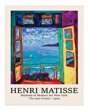 Henri Matisse Wall Art Poster - The Open Window 1905 Premium Quality