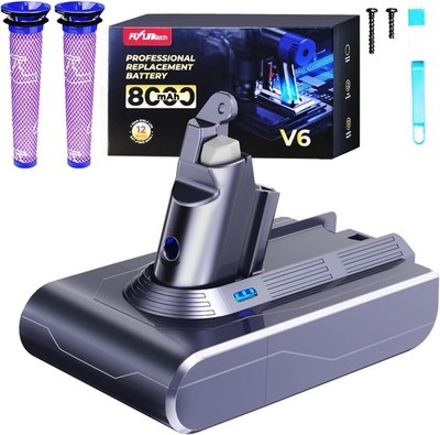 8000mAh V6 Battery Replacement Battery for V6 Vacuum Cleaner Compatible