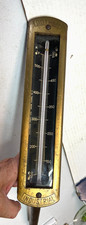 Antique Steam Boiler Steampunk Thermometer Gotham Industrial, 550 F Cast Bronze