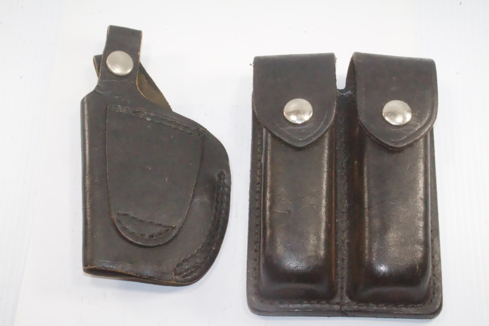 Jay Pee Duty Black Leather Pouch and No 2 holdster   #LAR