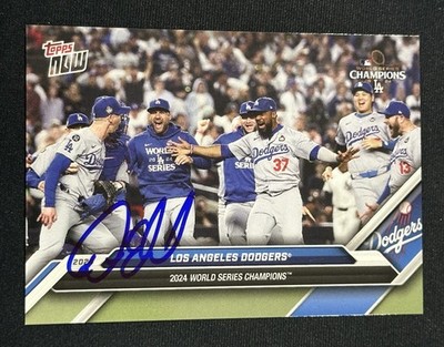 Dino Ebel Signed 2024 Topps Now Card World Series Dodgers Autographed Auto #885