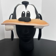 Vintage Disney Parks Goofy Hat Cap One Size Multicolor Ears  Teeth Padded Bill