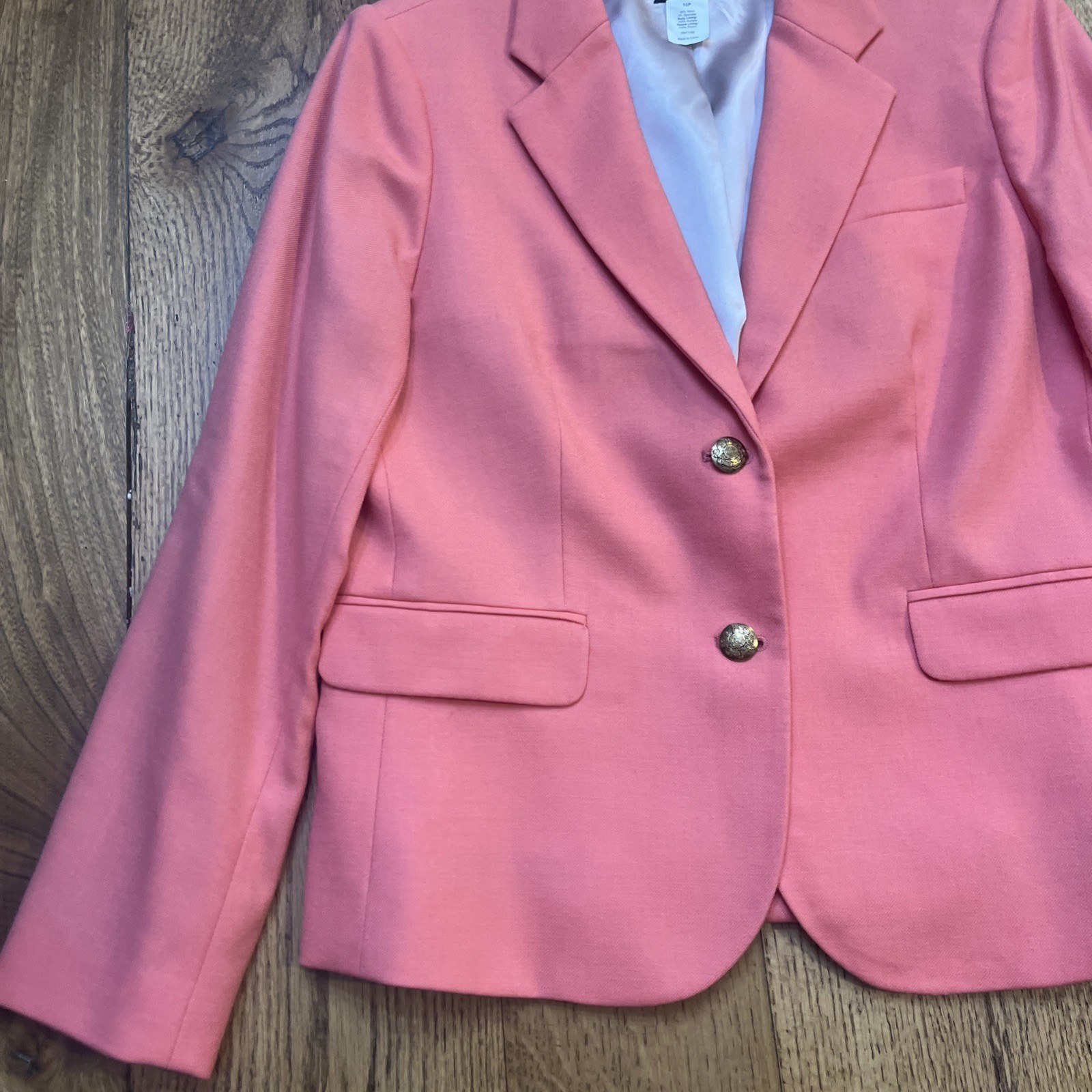 J. Crew WoolWomen's Blazer Jacket Solid Lined Cor… - image 2