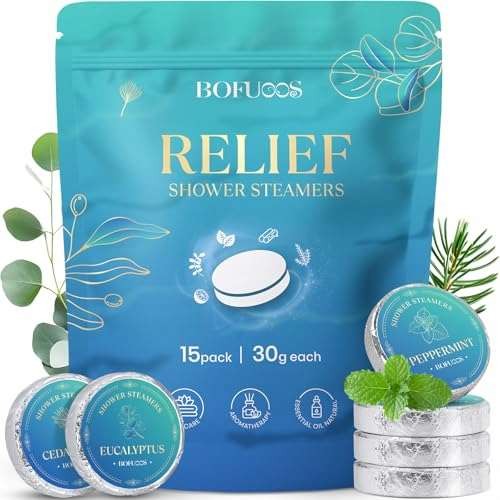 Bofuoos Shower Steamers Aromatherapy 15P Christmas Gift  Assorted styles