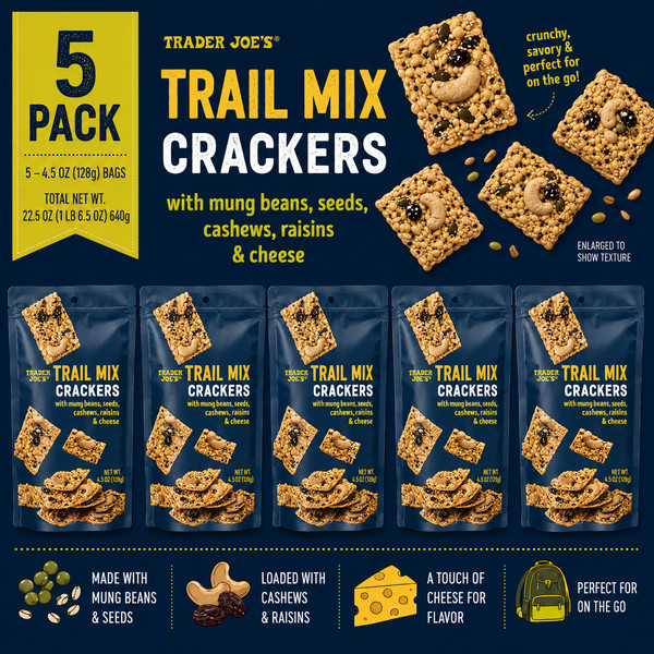 Paquete de 5 galletas Trader Joe's Trail Mix