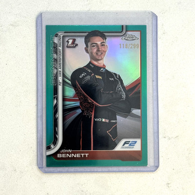 2025 Topps Chrome Formula 1 F1 #41 John Bennett 1st Teal Refractor /299