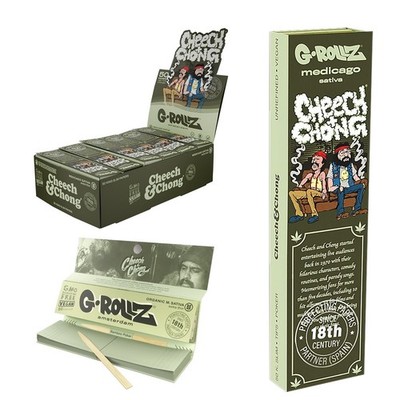 G-Rollz Cheech & Chong(TM) 'Sofa' Medicago Sativa 50 KS Slim Papers + Tips -24