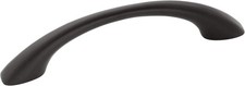 Amerock Cabinet Pull Matte Black, 3-3/4" Center to Center, Vaile 1 Pack