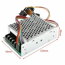 DC 10-55V 12V 24V 48V 60A PWM DC Motor Speed Controller CW CCW Reversible Switch