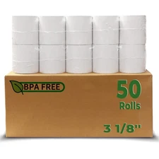 (50 Rolls) 3 1/8 x 230 Thermal Paper Receipt Rolls, Premium Quality Thermal P...