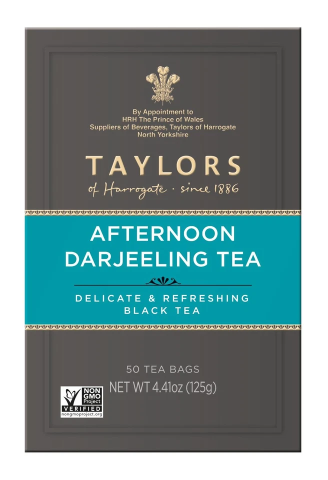 Taylors Of Harrogate Afternoon Darjeeling, 50 bolsitas de té Foto 3 de 4