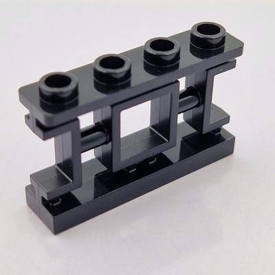 Lego 5x Zaun Gatter 1x4x2 fence 32932 schwarz black
