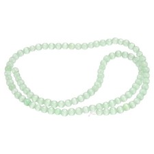 98pcs Light Green Cat's Eye Stone Beads 4mm Round Crystal Loose Bead