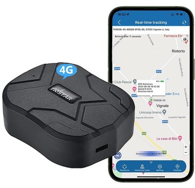 TKSTAR 4G GPS Tracker for Vehicles Hidden 10000mAh Car Tracker with Strong Ma...