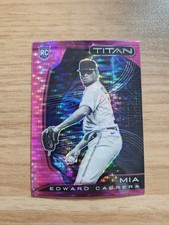 2022 Panini Chronicles Titan Pink Pulsar #6 Edward Cabrera