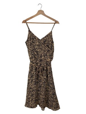 EDITH & ELLA Trägerkleid Damen Kleid Gr. DE 38 creme-schwarz Casual-Look