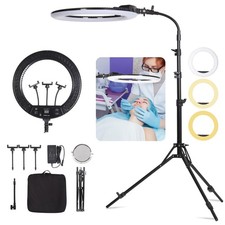19 inch LED Ring Light Kit for Studio Portrait Photography, YouTube Video Rec...