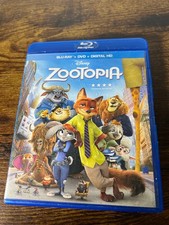 Disney Zootopia Blu Ray and DVD 2-Disc Movie Combo 2016 Cartoon Judy Hopps GUC