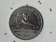 Maria Tallchief 2023 D Rare Error Quarter Ballerina “In Cod We Trust”Collectable