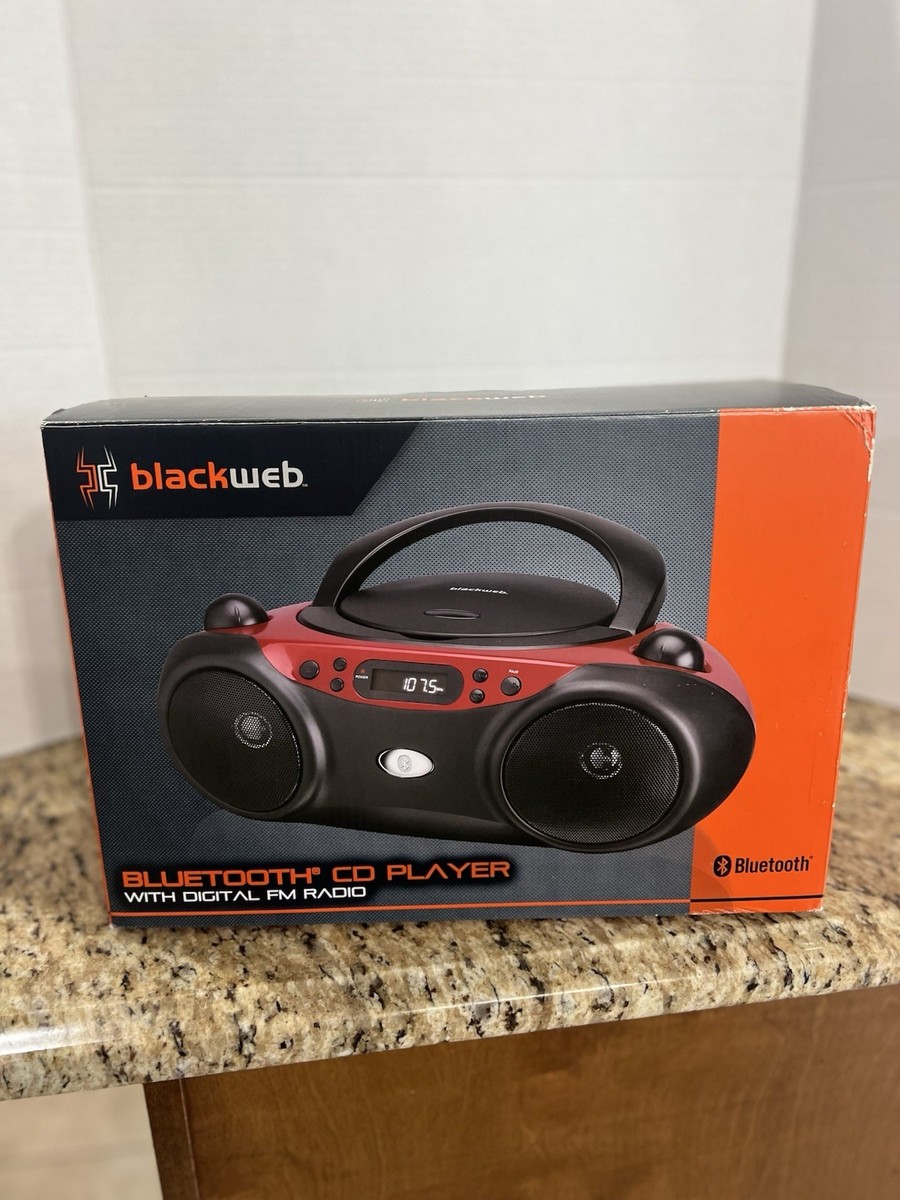 Blackweb Boombox Blackweb BWA17AA003 Bluetooth Boombox Radio Black