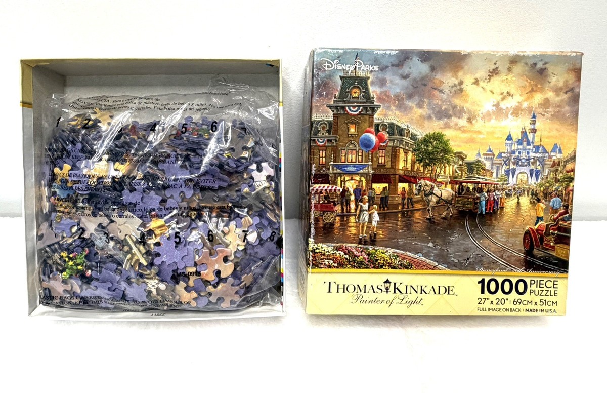 Thomas Kinkade Disney Parks Disneyland 60th Anniversary 1000 Pc