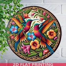 Decor#Fun Round Aluminum Decor 8x8 Inch