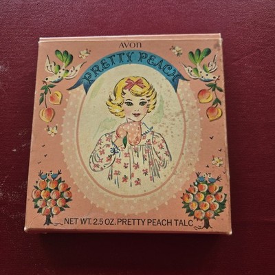 Vintage 1964 Avon ''Pretty Peach'' talcum powder mitt