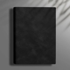 360 Pages A5 Thick Journal PU Leather Lined Notebook Writing Diary Black