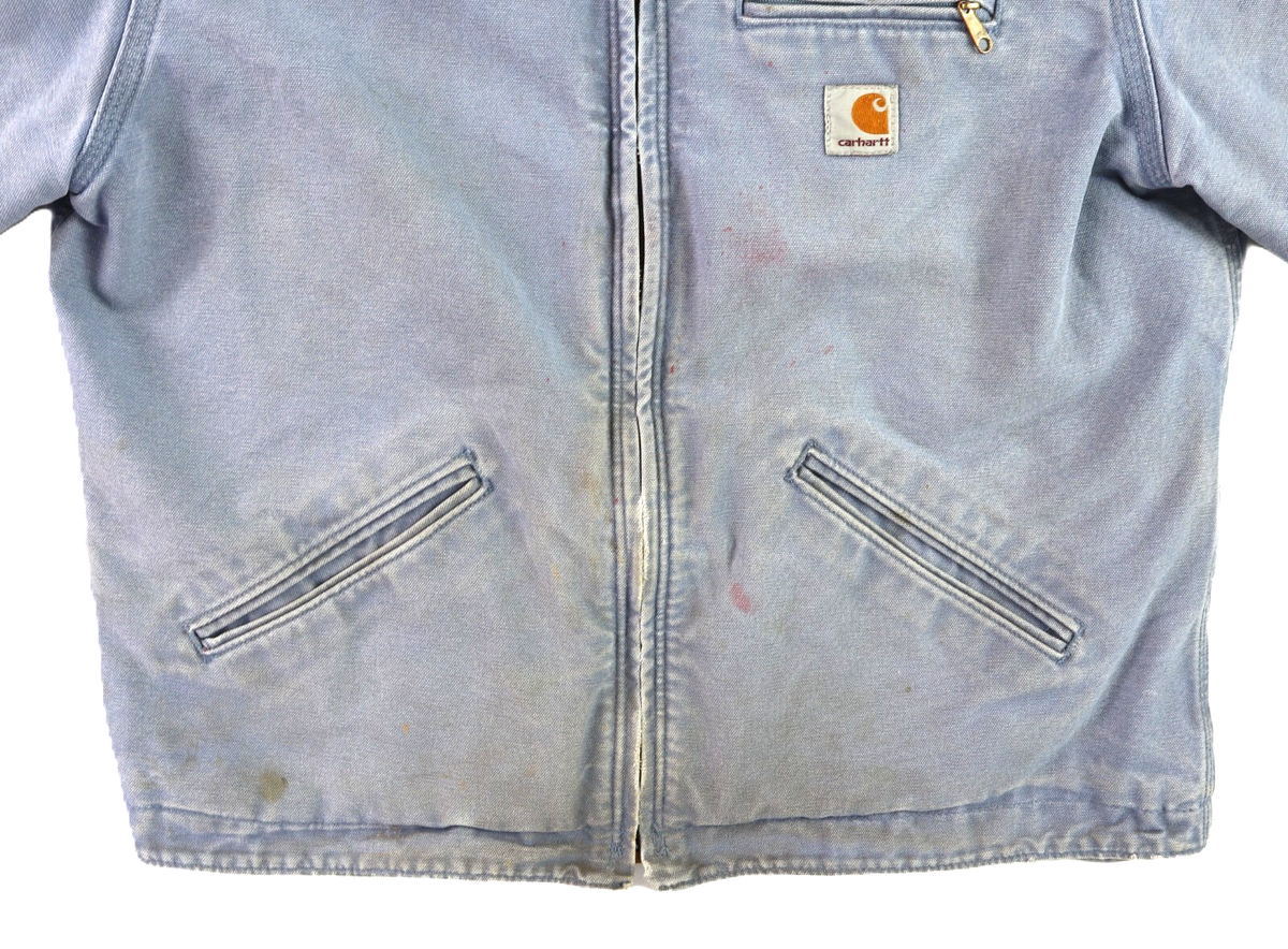 CARHARTT WJ141 Women's Large Blue Sandstone Duck Sherpa Lined