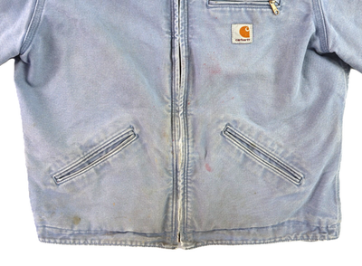 CARHARTT WJ141 Women's Large Blue Sandstone Duck Sherpa Lined
