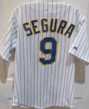 Milwaukee Brewers MLB Baseball Jersey Jean Segura men’s Medium Majestic