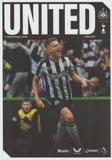 Newcastle United v Tottenham Hotspur 23/24 programme