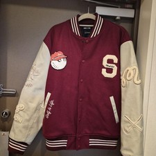 Wind And Malbon Varsity Jacket Golf Motif No.sj2093