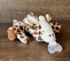 Philips Avent Soothie Snuggle Pacifier Holder Giraffe Plush Toy Stuffed Animal