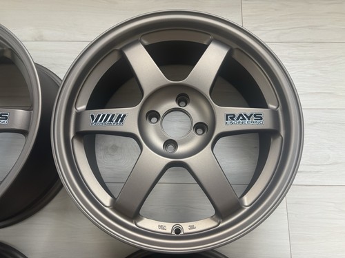 Rays Engineering Volk Racing TE37 Forged Aluminum Wheels 17x7.5 ET42 4x100 OG! - Picture 7 of 19