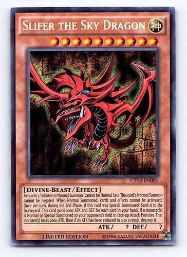 Slifer the Sky Dragon CT13-EN001 YuGiOh 2016 Mega-Tins card
