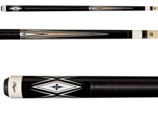 PureX HXT99 Pool Cue – Black & Natural Maple, Blue Diamond Inlays, 18–21 oz